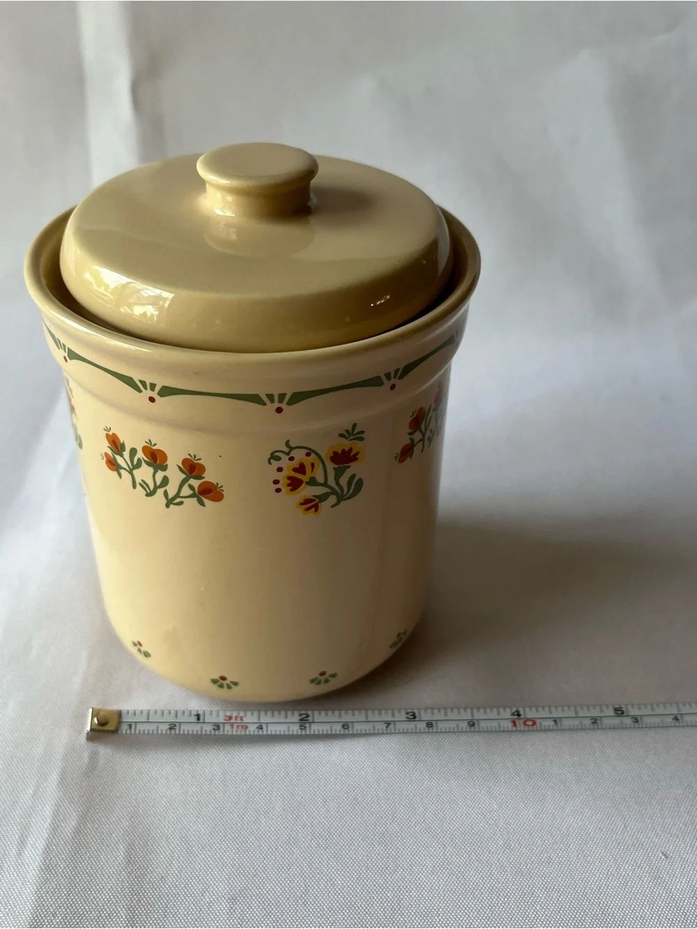 Vintage Raintree Ltd “Angela” Pattern Ceramic Kitchen Canister